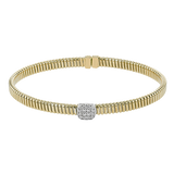 Bangle in 18k Gold with Diamonds