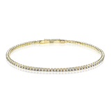 Bangle in 18k Gold with Diamonds