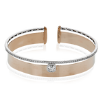 Bangle in 18k Gold with Diamonds