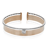 Bangle in 18k Gold with Diamonds