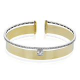 Bangle in 18k Gold with Diamonds