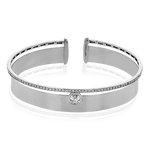 Bangle in 18k Gold with Diamonds