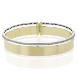 Bangle in 18k Gold with Diamonds