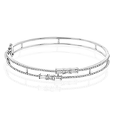 Bangle in 18k Gold with Diamonds