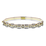 Bangle in 18k Gold with Diamonds