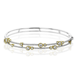 Bangle in 18k Gold with Diamonds