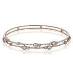 Bangle in 18k Gold with Diamonds