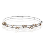 Bangle in 18k Gold with Diamonds
