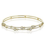 Bangle in 18k Gold with Diamonds