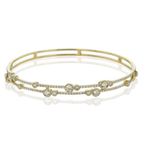 Bangle in 18k Gold with Diamonds