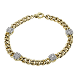 Bracelet in 18k Gold with Diamonds