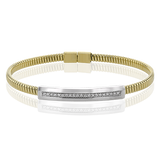 Bangle in 18k Gold with Diamonds