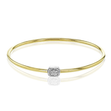 Bangle in 18k Gold with Diamonds