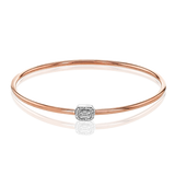 Bangle in 18k Gold with Diamonds