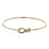 Bangle in 18k Gold with Diamonds
