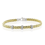 Bangle in 18k Gold with Diamonds