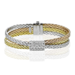 Bangle in 18k Gold with Diamonds