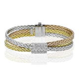 Bangle in 18k Gold with Diamonds