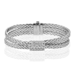 Bangle in 18k Gold with Diamonds