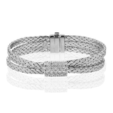 Bangle in 18k Gold with Diamonds