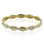 Bangle in 18k Gold with Diamonds