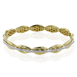 Bangle in 18k Gold with Diamonds