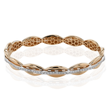 Bangle in 18k Gold with Diamonds