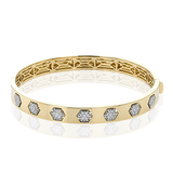 Bangle in 18k Gold with Diamonds