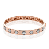 Bangle in 18k Gold with Diamonds