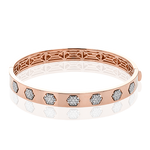 Bangle in 18k Gold with Diamonds