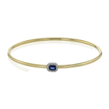 Color Bangle in 18k Gold with Diamonds