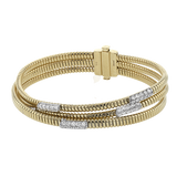 Bangle in 18k Gold with Diamonds