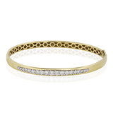Bangle in 18k Gold with Diamonds