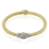 Bangle in 18k Gold with Diamonds