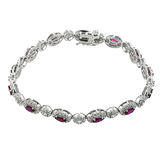 Color Bracelet in 18k Gold with Diamonds