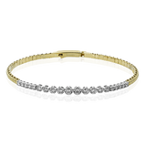 Bangle in 18k Gold with Diamonds
