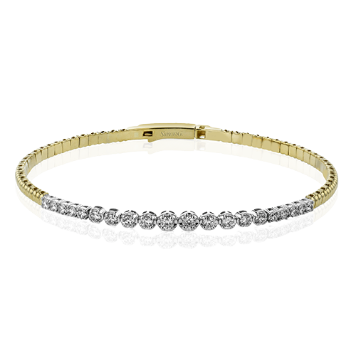 Bangle in 18k Gold with Diamonds