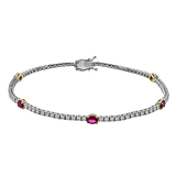Color Bracelet in 18k Gold with Diamonds