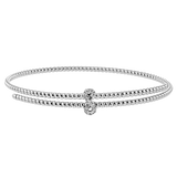 Bangle in 18k Gold with Diamonds