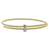 Bangle in 18k Gold with Diamonds