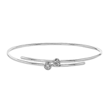 Bangle in 18k Gold with Diamonds