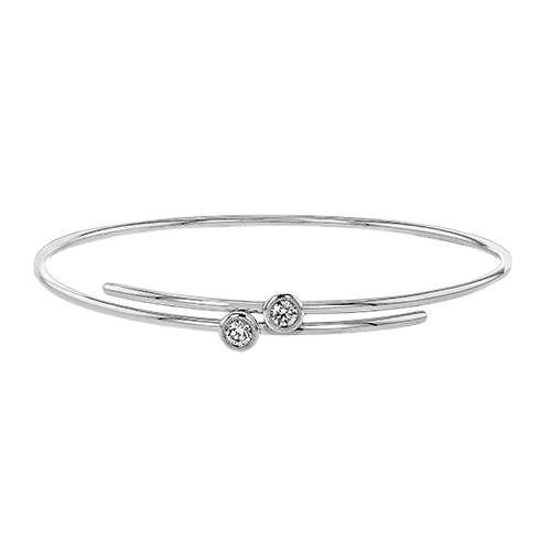 Bangle in 18k Gold with Diamonds
