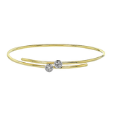 Bangle in 18k Gold with Diamonds