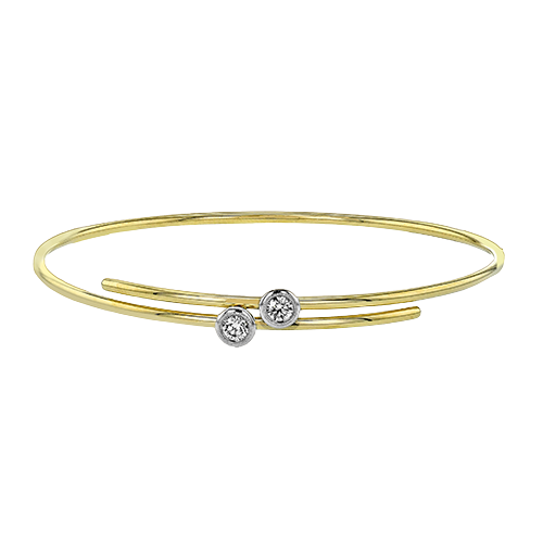 Bangle in 18k Gold with Diamonds