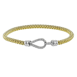 Bangle in 18k Gold with Diamonds