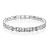 Bangle in 18k Gold with Diamonds