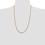 14k 3.1mm Lightweight Flat Cuban Chain