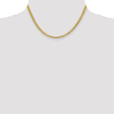 14k 3.7mm Lightweight Flat Cuban Chain