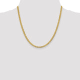 14k 3.7mm Lightweight Flat Cuban Chain