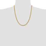 14k 3.7mm Lightweight Flat Cuban Chain
